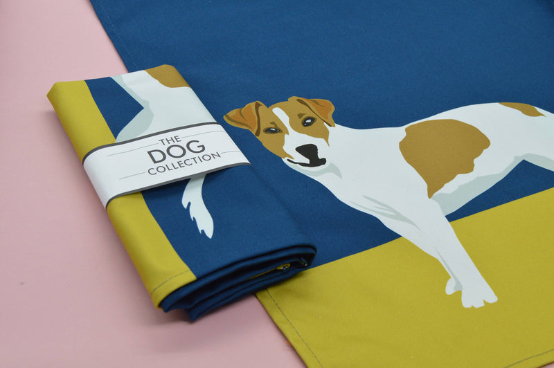 100% heavyweight premium cotton tea towel. With handy hanging loop. Made and printed in the UK. Teatowel, Jack Russell, The Dog Collection