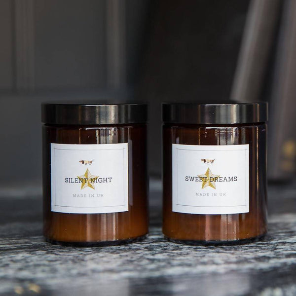 Gift Jars Scented Set Soy Wax Candle Set of Lavender & Lemongrass with Cinnamon & Orange
