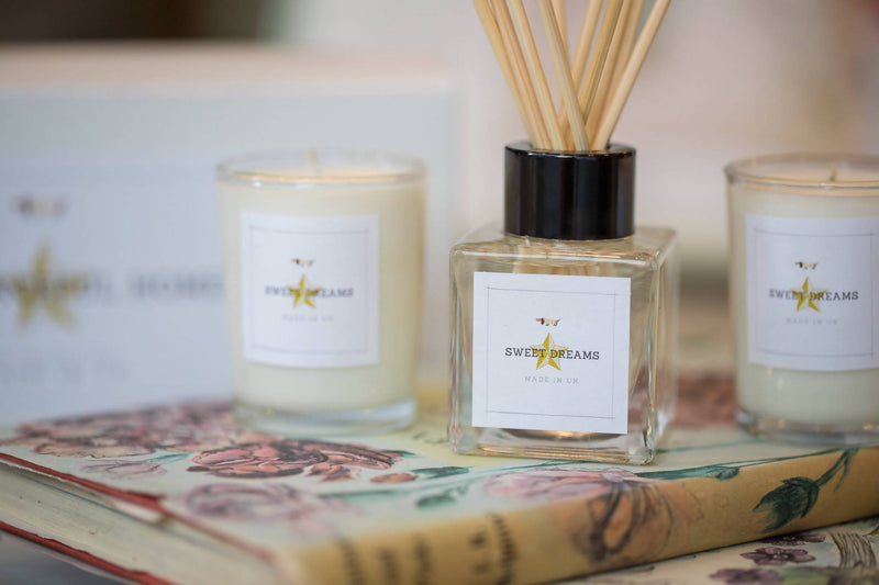 My Peaceful Home Candles & Reed Diffuser Giftset with Aromatherapy Soy Wax Votive Set