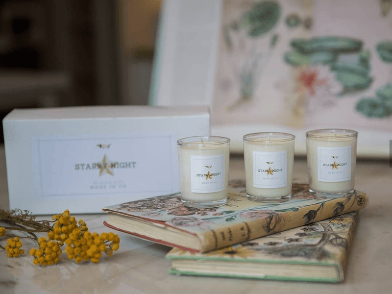 Votive Candle Gift Set with 3 Soy Wax Aromatherapy Scented Essential Oil Candles