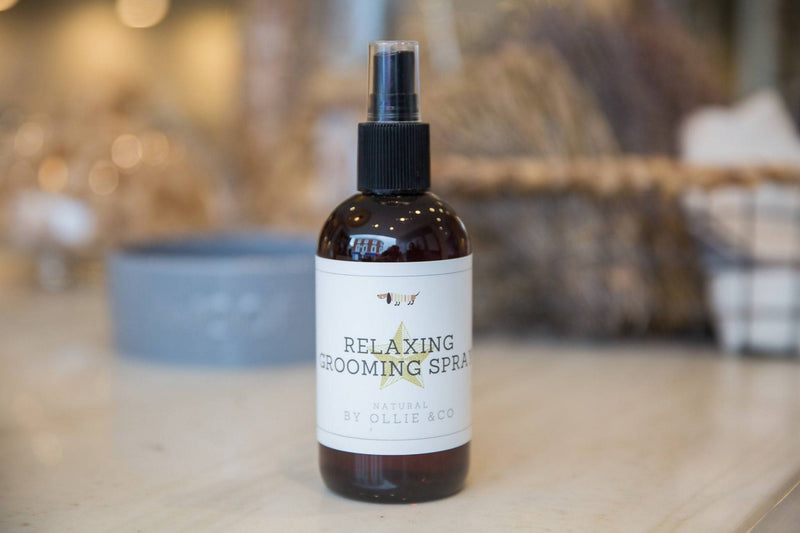 Calming & Relaxing Grooming Spray For Dogs with Lavender Oil by Ollie & Co