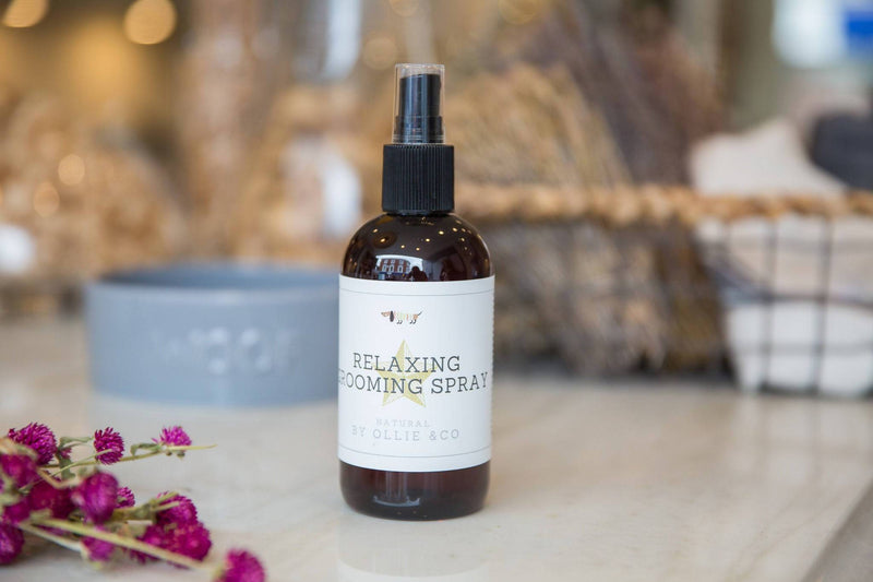 Calming & Relaxing Grooming Spray For Dogs with Lavender Oil by Ollie & Co