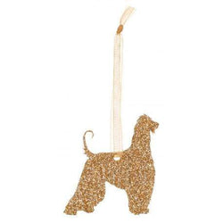 Christmas Decoration Glitter Afghan Hound Christmas Decoration