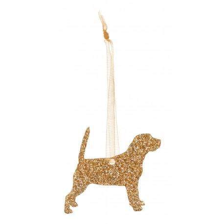 Christmas Decoration Glitter Beagle Christmas Decoration