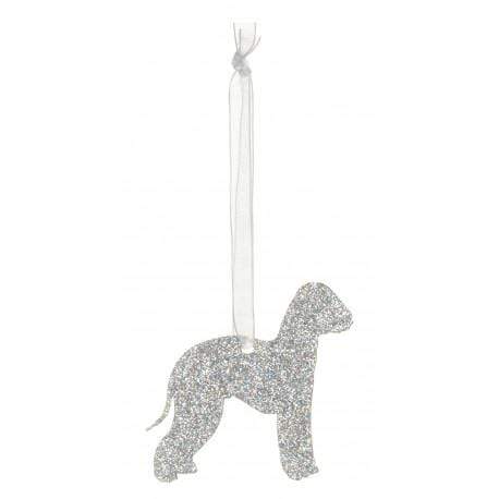 Christmas Decoration Glitter Bedlington Terrier Christmas Decoration