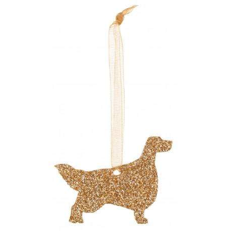 Christmas Decoration Glitter English Setter Christmas Decoration