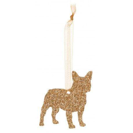 Christmas Decoration Glitter French Bulldog Christmas Decoration