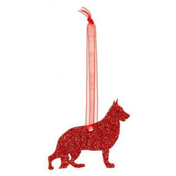 Christmas Decoration Glitter German Shepherd Christmas Decoration