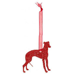 Christmas Decoration Glitter Greyhound Christmas Decoration