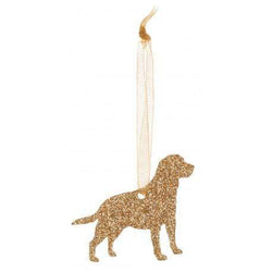 Christmas Decoration Glitter Labrador Retriever Christmas Decoration