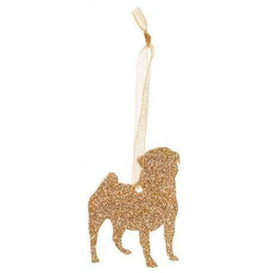 Christmas Decoration Glitter Pug Style 2 Christmas Decoration