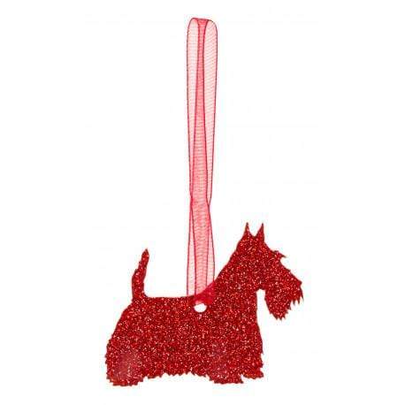 Christmas Decoration Glitter Scottish Terrier Christmas Decoration