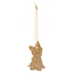 Christmas Decoration Glitter Yorkshire Terrier Style 1 Christmas Decoration