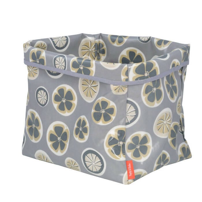 Oilcloth Dog Toy Storage Basket Oilcloth Dog Toy Storage Basket