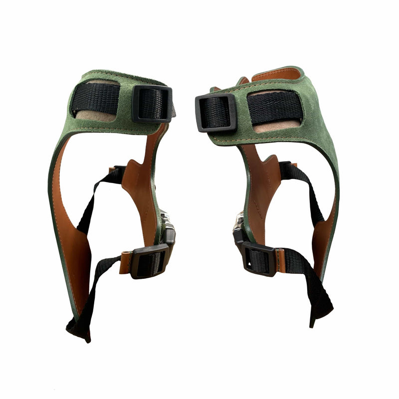 Harness Green Leather Dog Harness