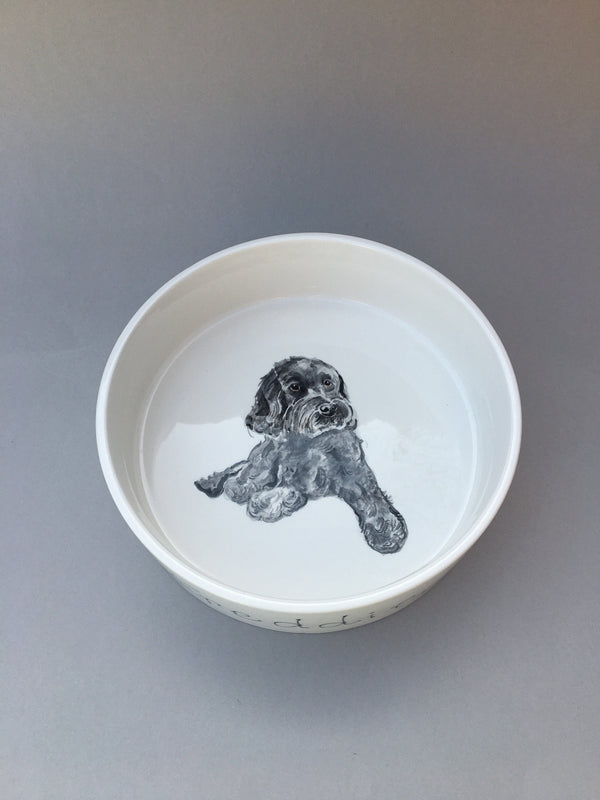 Dog bowl Personalised Dog Portrait Water Bowl