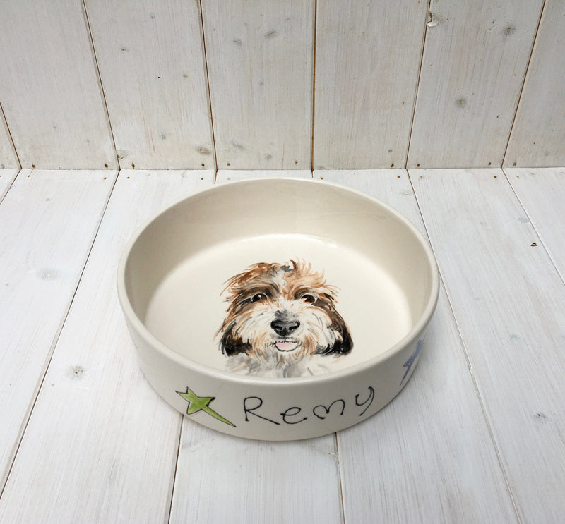 Dog bowl Personalised Dog Portrait Water Bowl