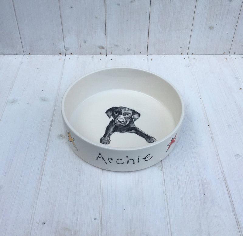 Dog bowl Personalised Dog Portrait Water Bowl