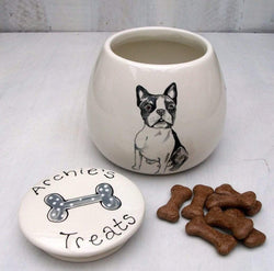 Personalised Dog Portrait Treat Jar