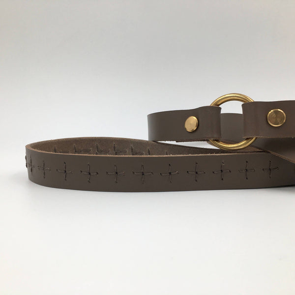Dog Collar Greige Craft lead