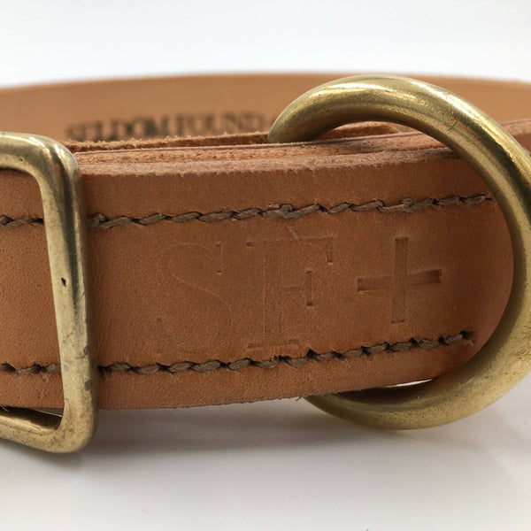 Dog Collar Natural Tan Artisan collar