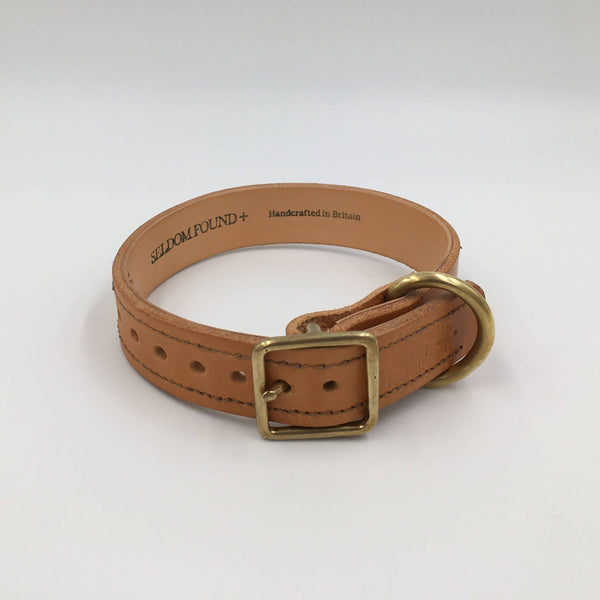 Dog Collar Natural Tan Artisan collar