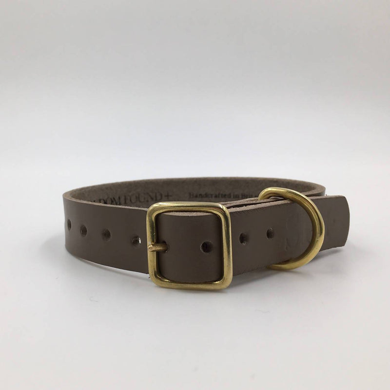 Dog Collar Puppy/sml breed Greige Artisan collar