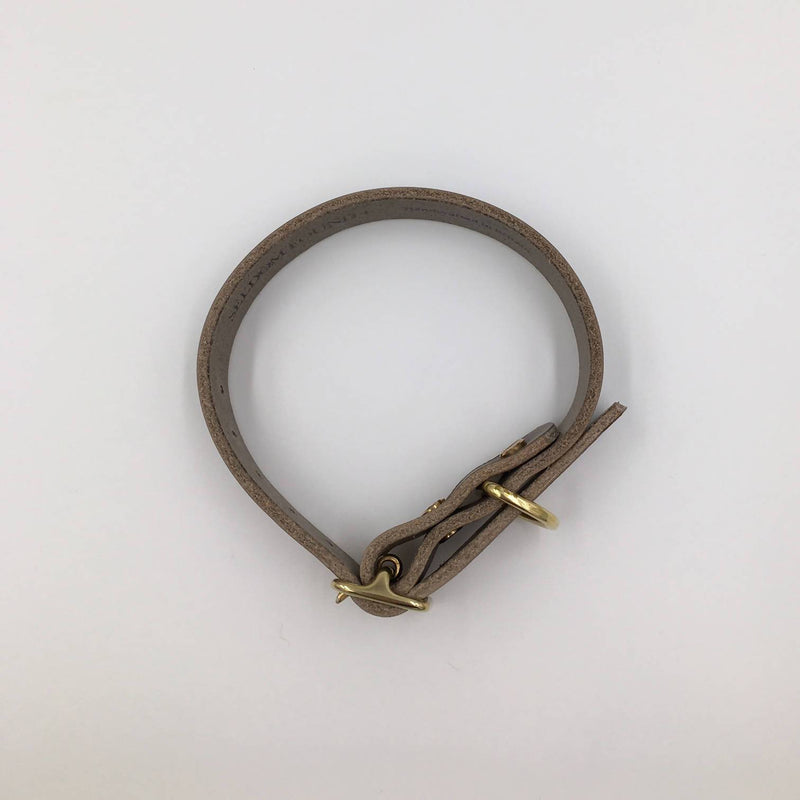 Dog Collar Puppy/sml breed Greige Artisan collar