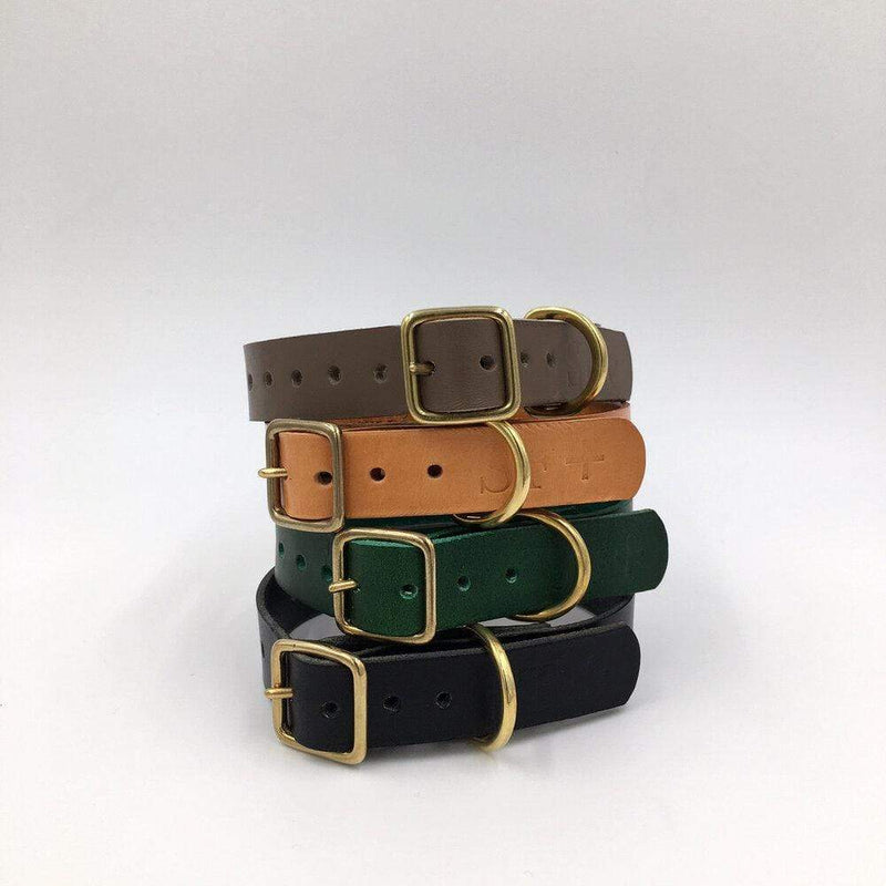 Dog Collar Puppy/sml breed Raven Black Artisan collar