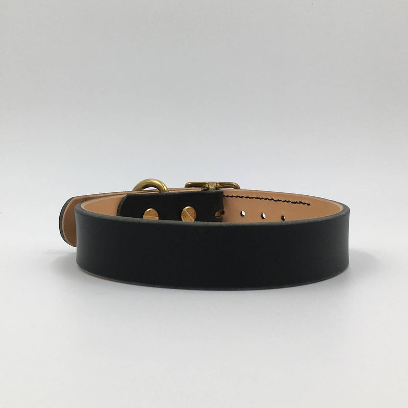 Dog Collar Raven Black Artisan collar