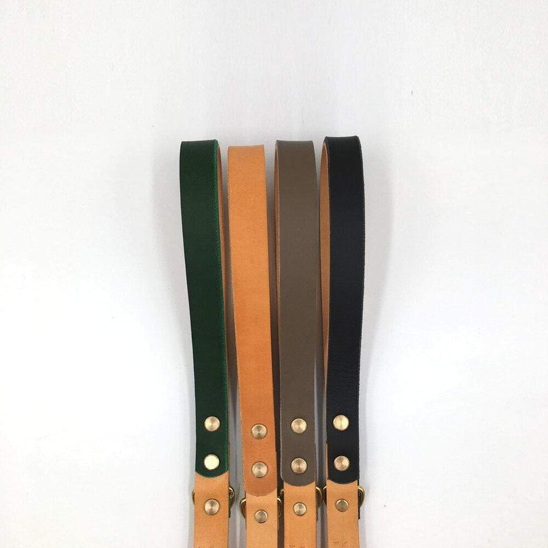 Dog Lead Raven Black and Tan Artisan lead