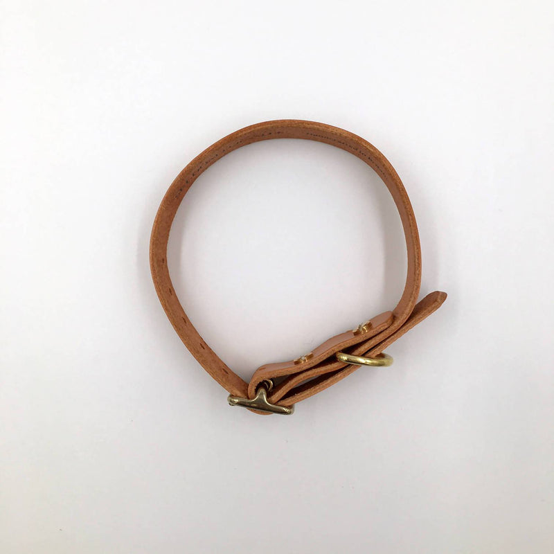 Puppy/sml breed Natural Tan Artisan collar
