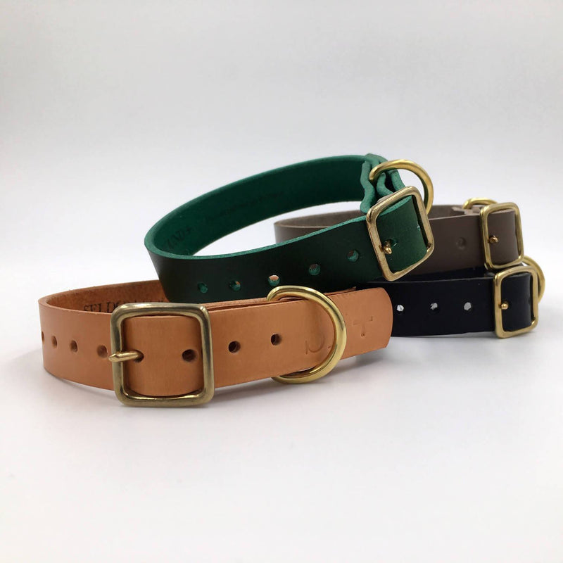 Puppy/sml breed Natural Tan Artisan collar