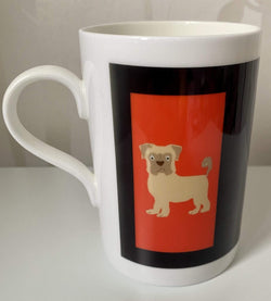 Bone China Full body triple dog design mug