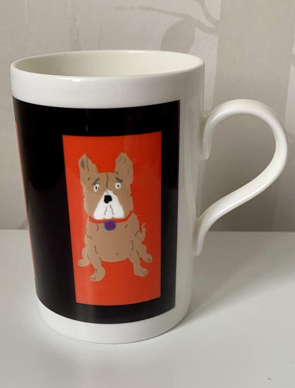 Bone China Full body triple dog design mug