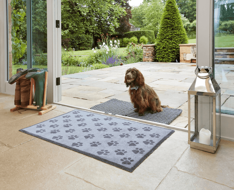 Grey Paws Door Mat