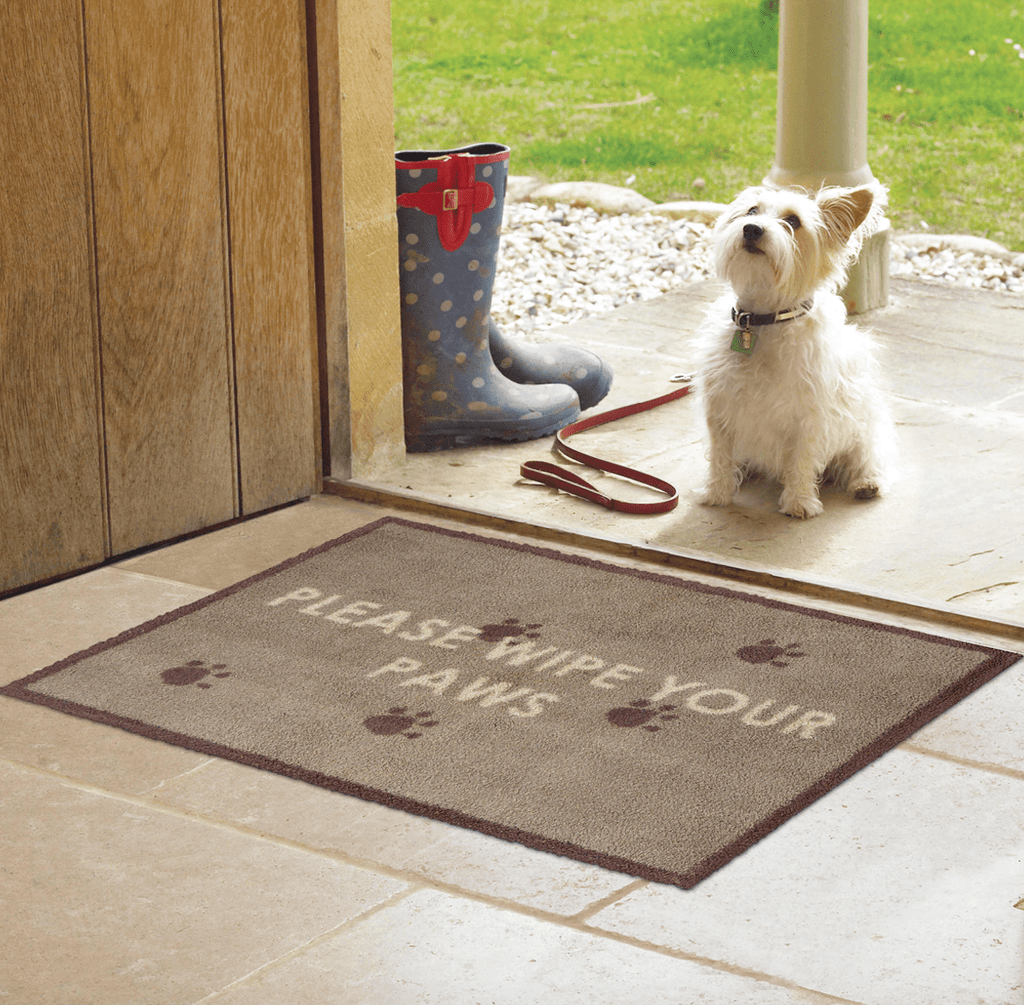 Dog paw wiping mats top