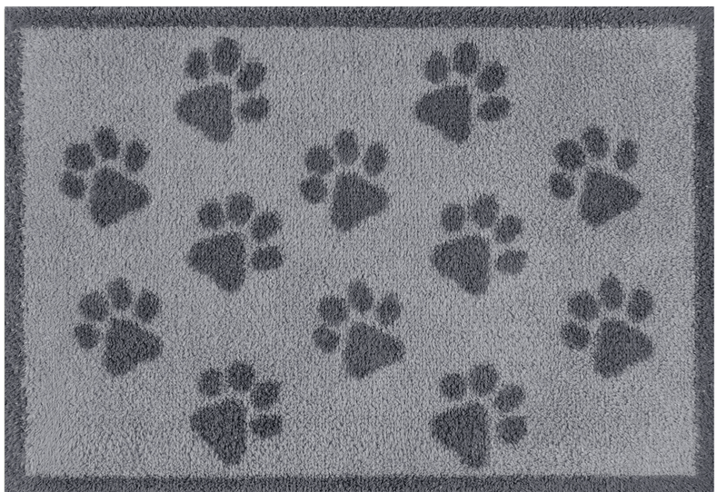 Grey Paws Door Mat