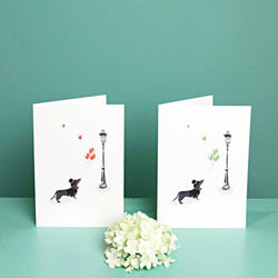 Up & Away Dachshund Notelet Set