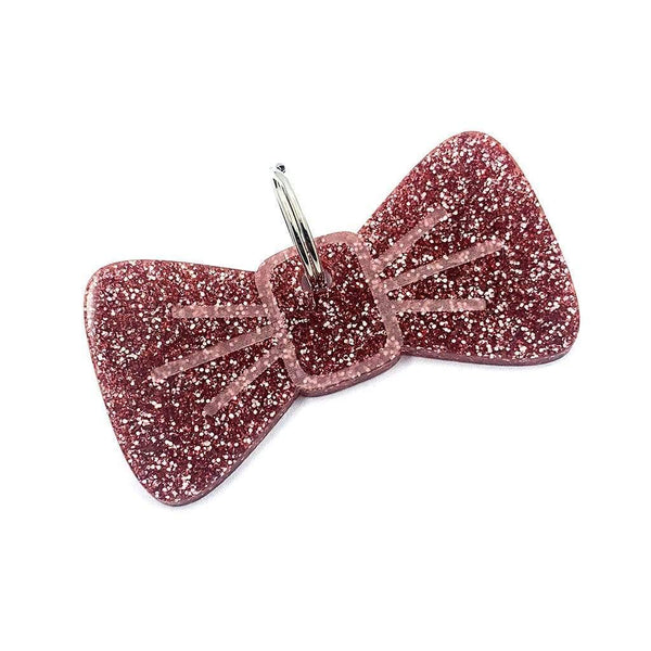 Flamingo Glitter BowDangle